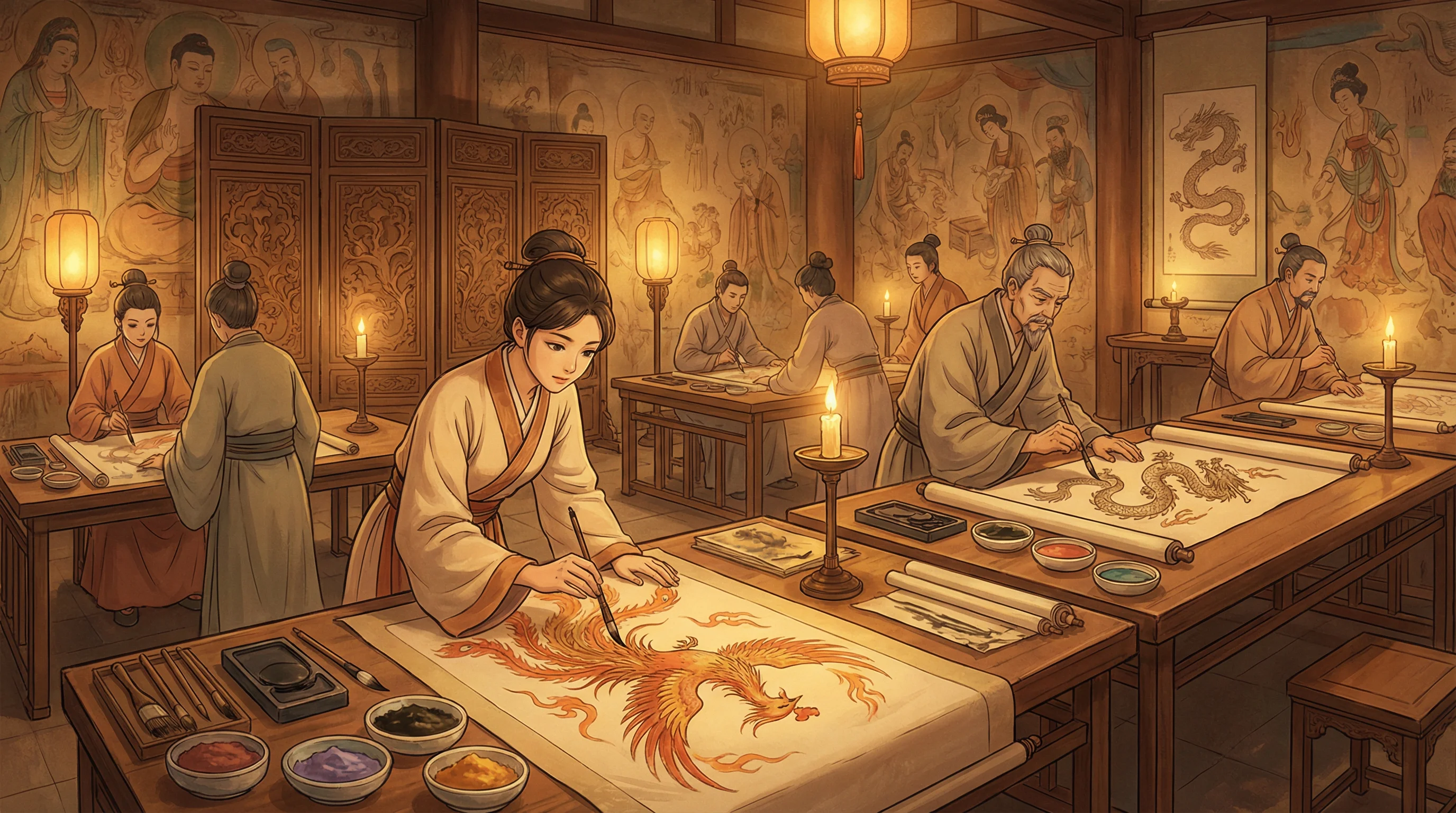 画师入驻 - 醒来发现狗狗在上我 国风动漫画师